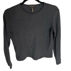 Banana Republic Sz Small Charcoal Long Sleeve Tee PreLoved
